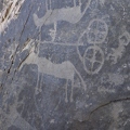 Rock drawing chariot